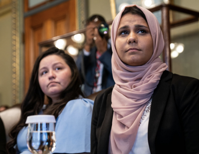 DACA recipients and immigrant rights leaders meet with Vice President Kamala Harris at the White House in Washington, D.C., on July 22, 2021.